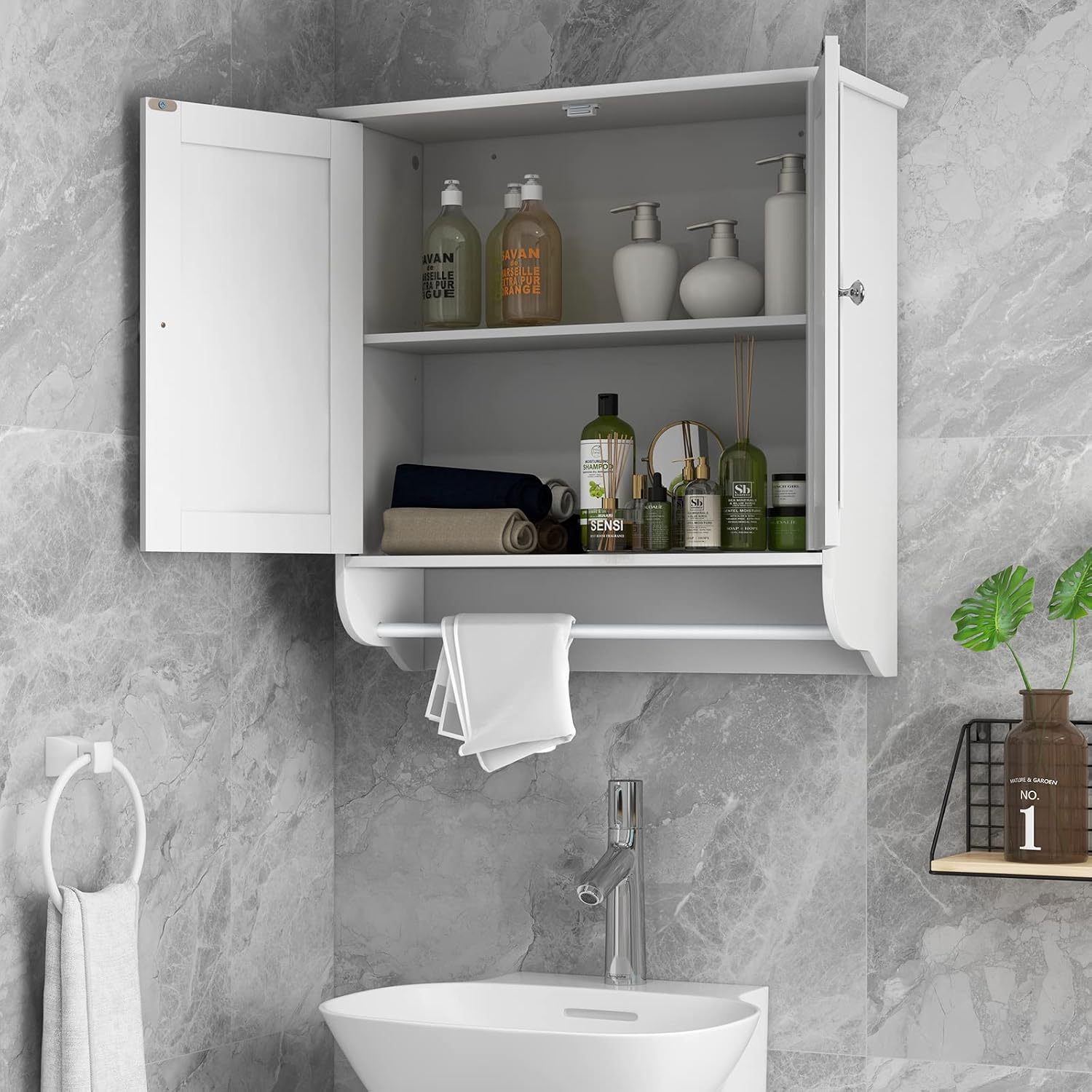 Tangkula Cabinet Wall Mounted