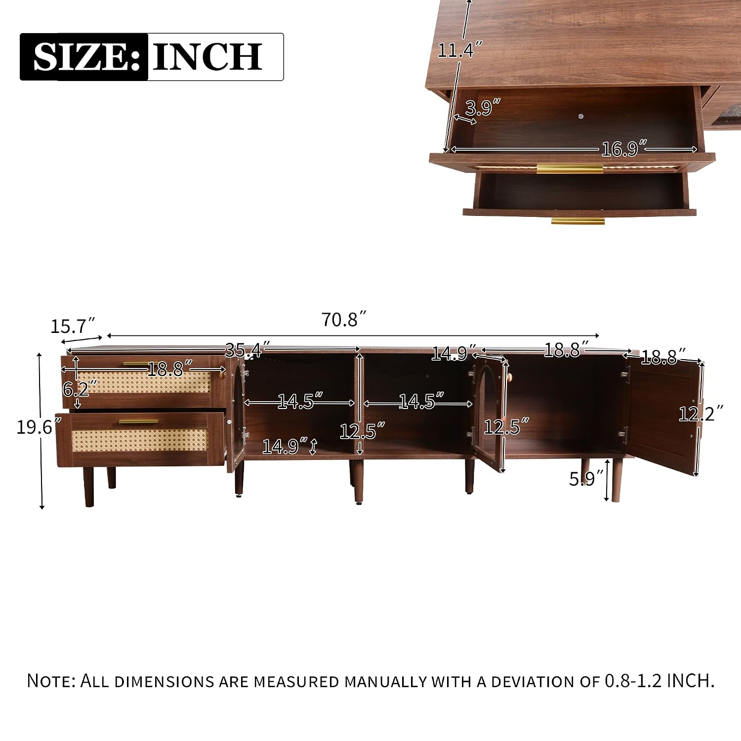 Fortunetec TV Stand Arched