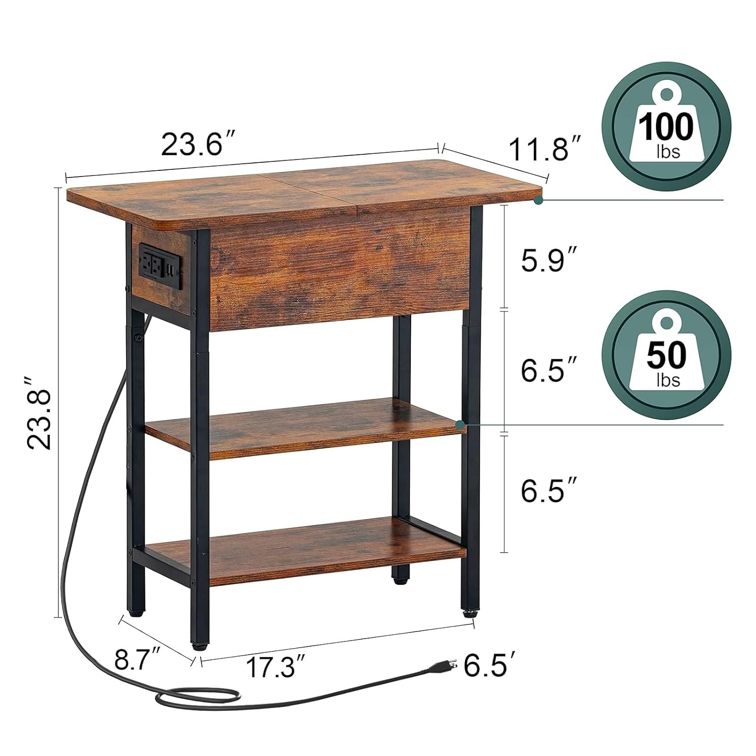 Yoobure End Table Flip