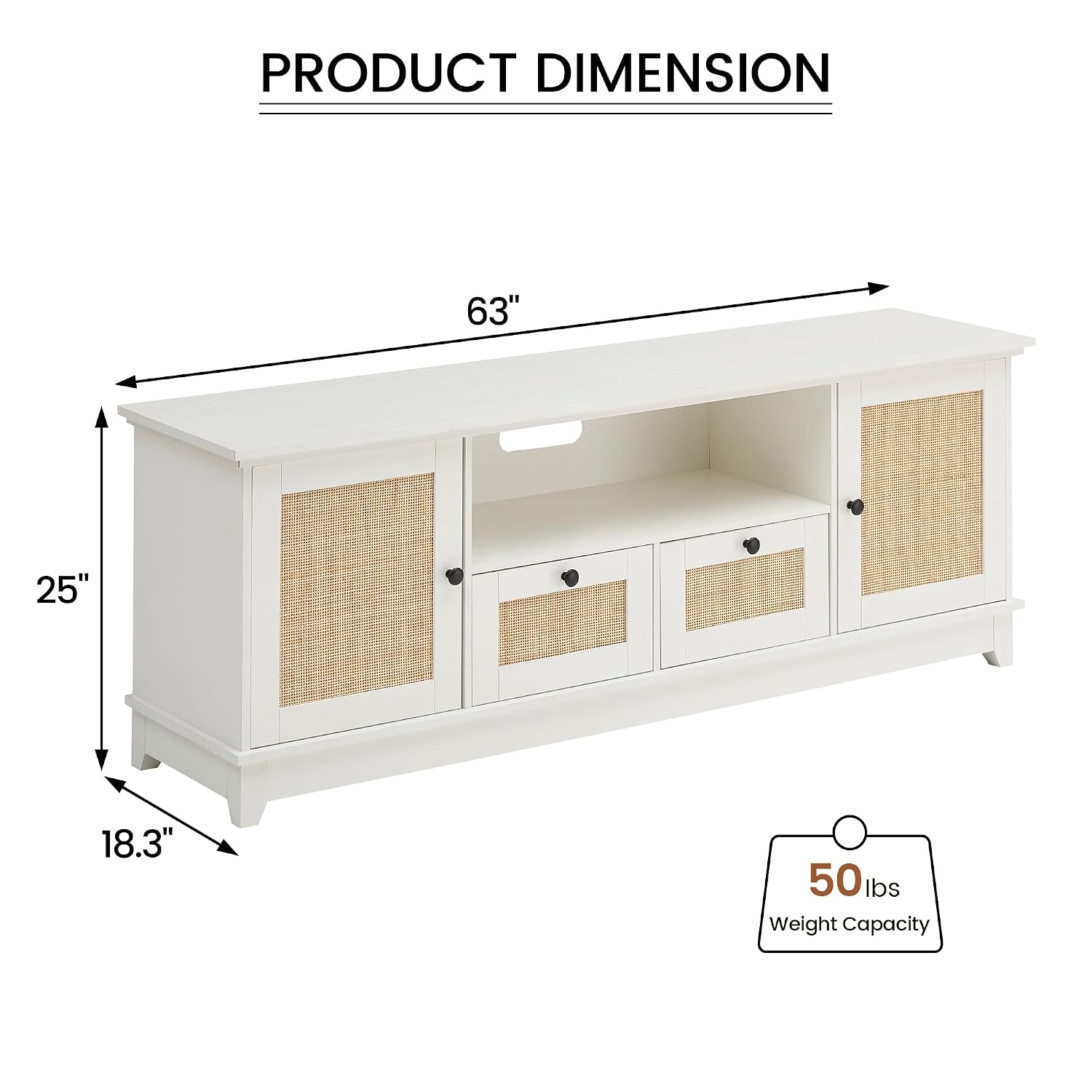 Rattan TV Stand