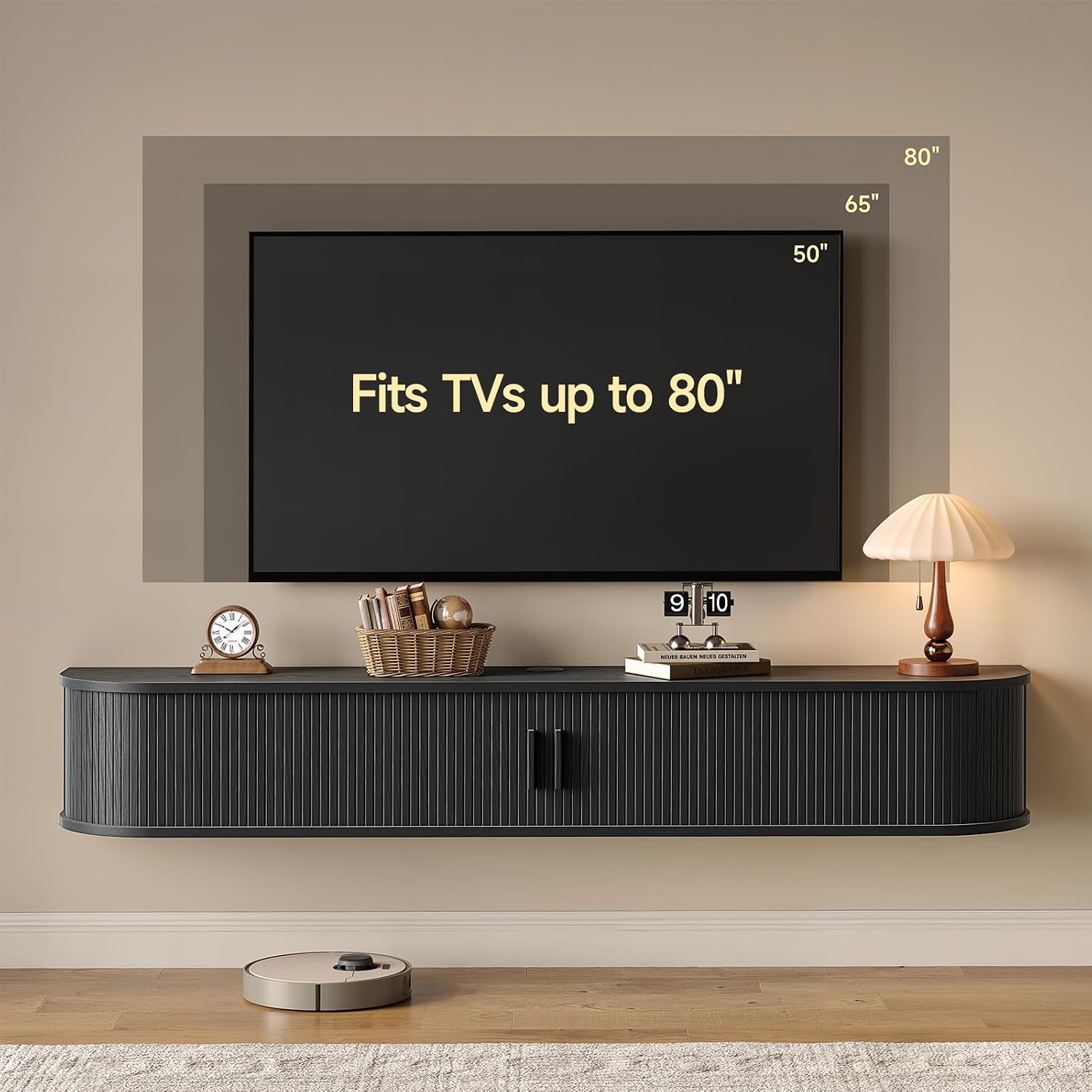 Floating TV Stand Entertainment