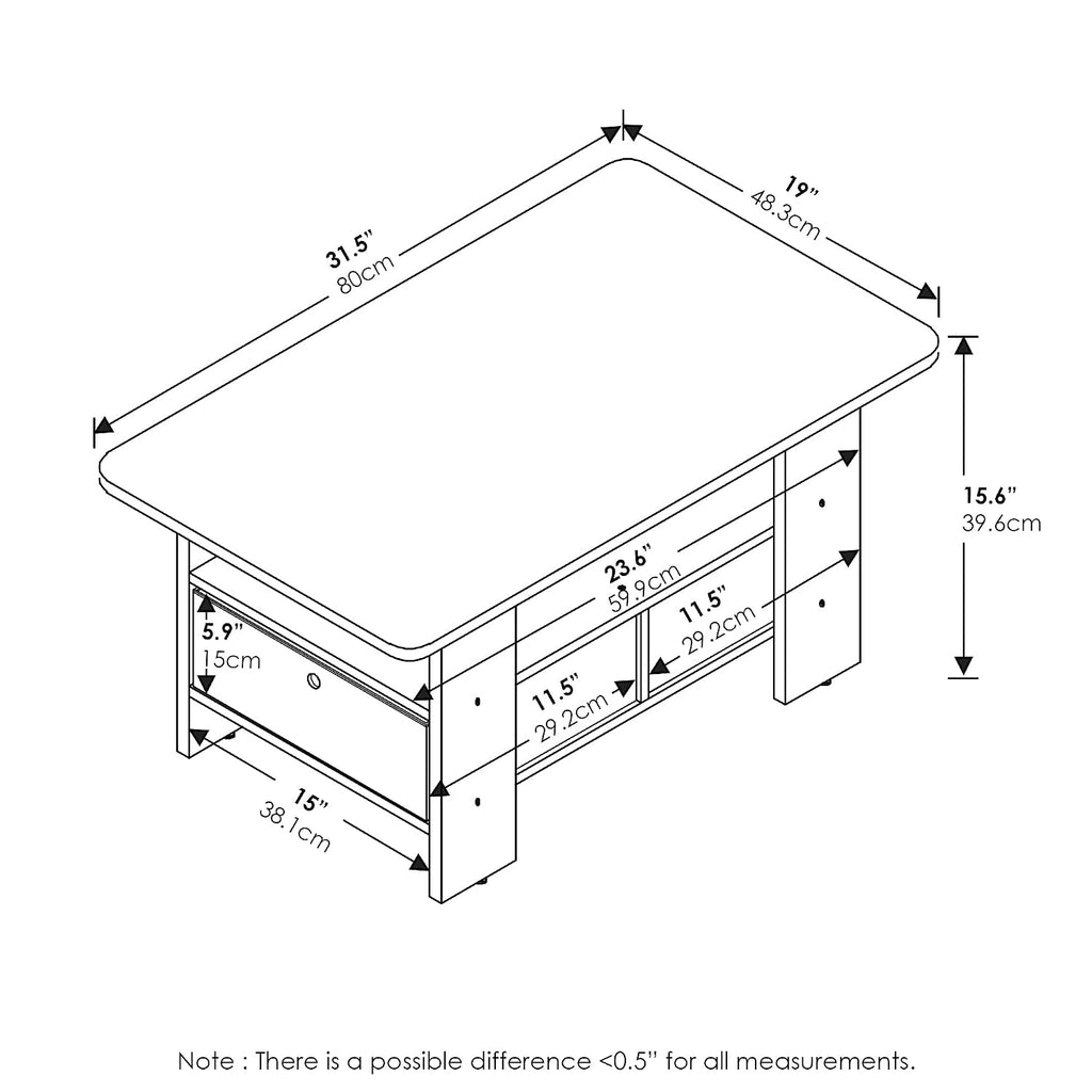 Andrey Coffee Table Bin