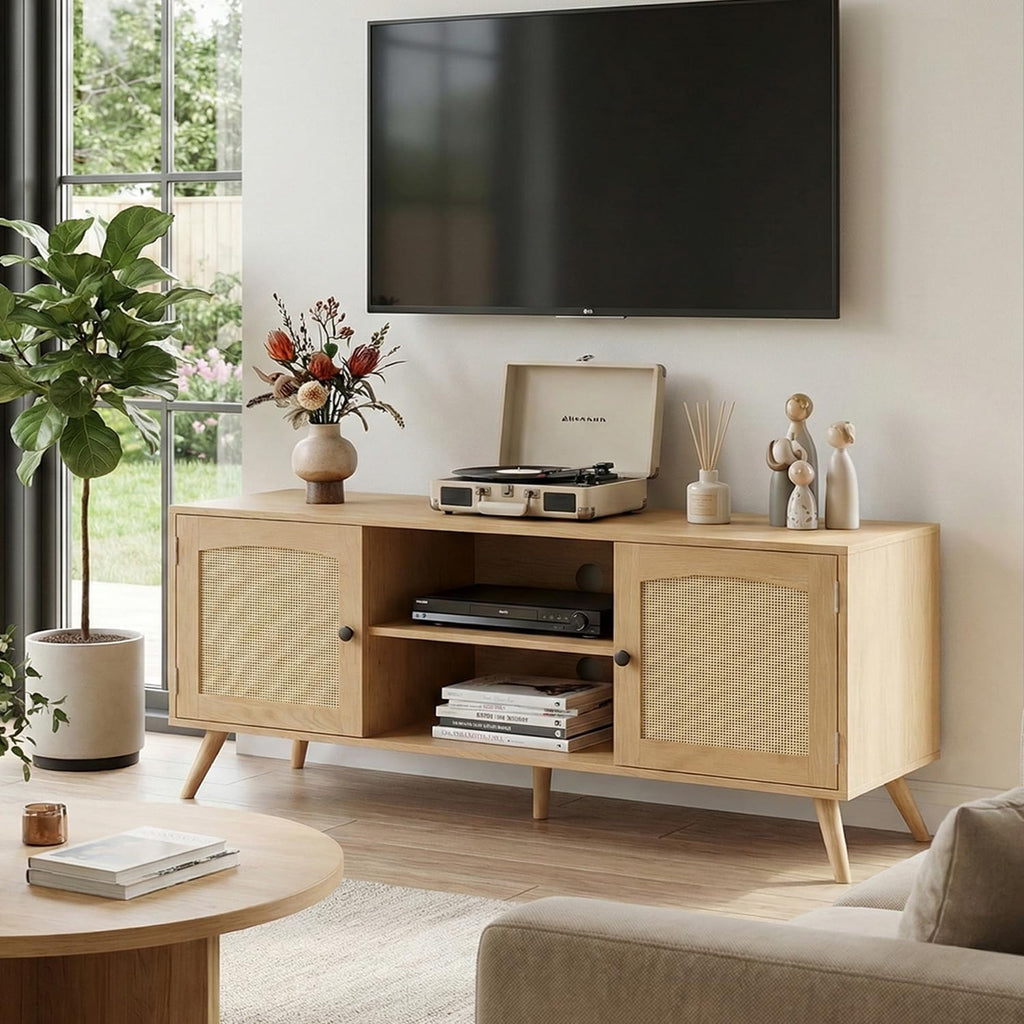Holzart Rattan TV Stand