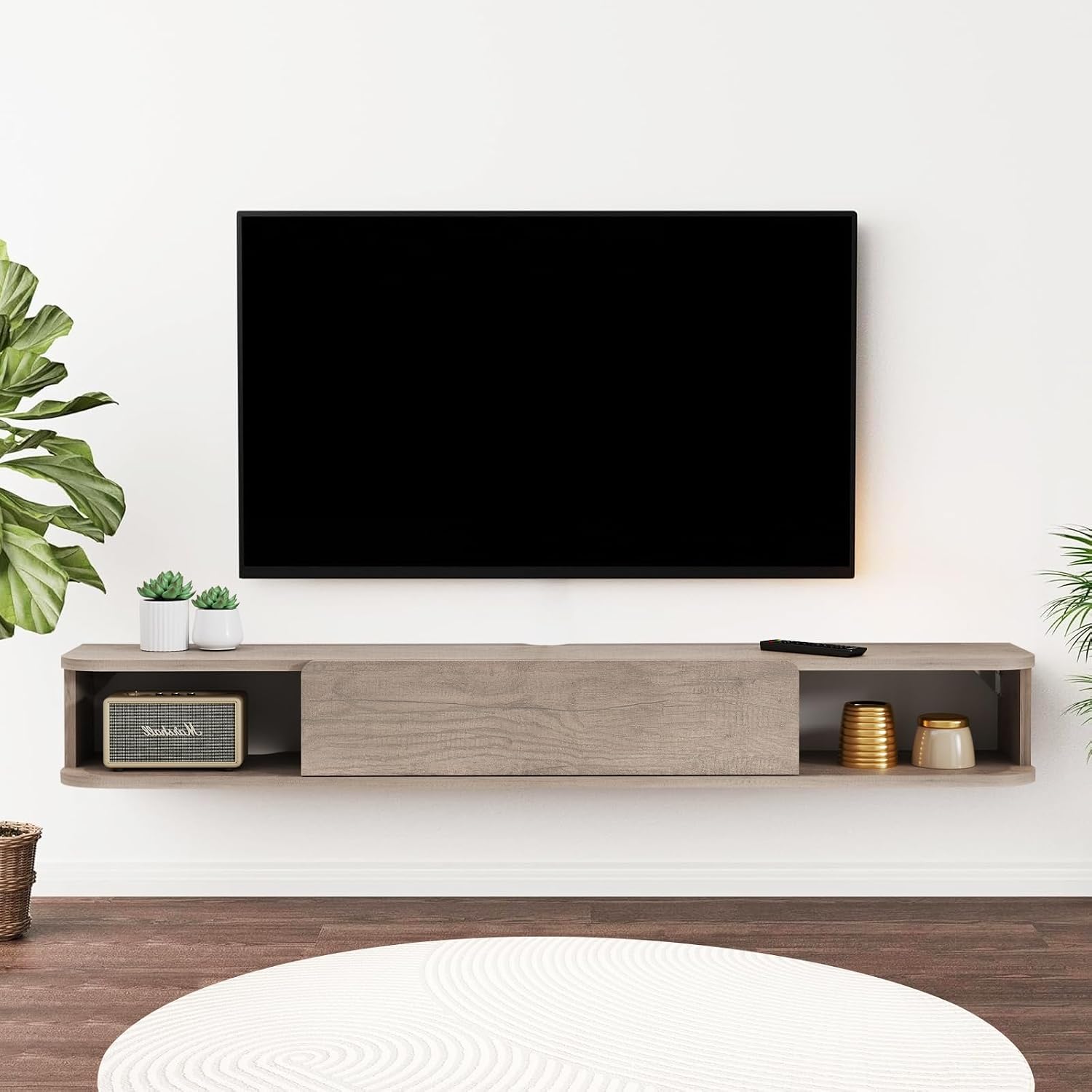 Tucktect Floating TV Wall