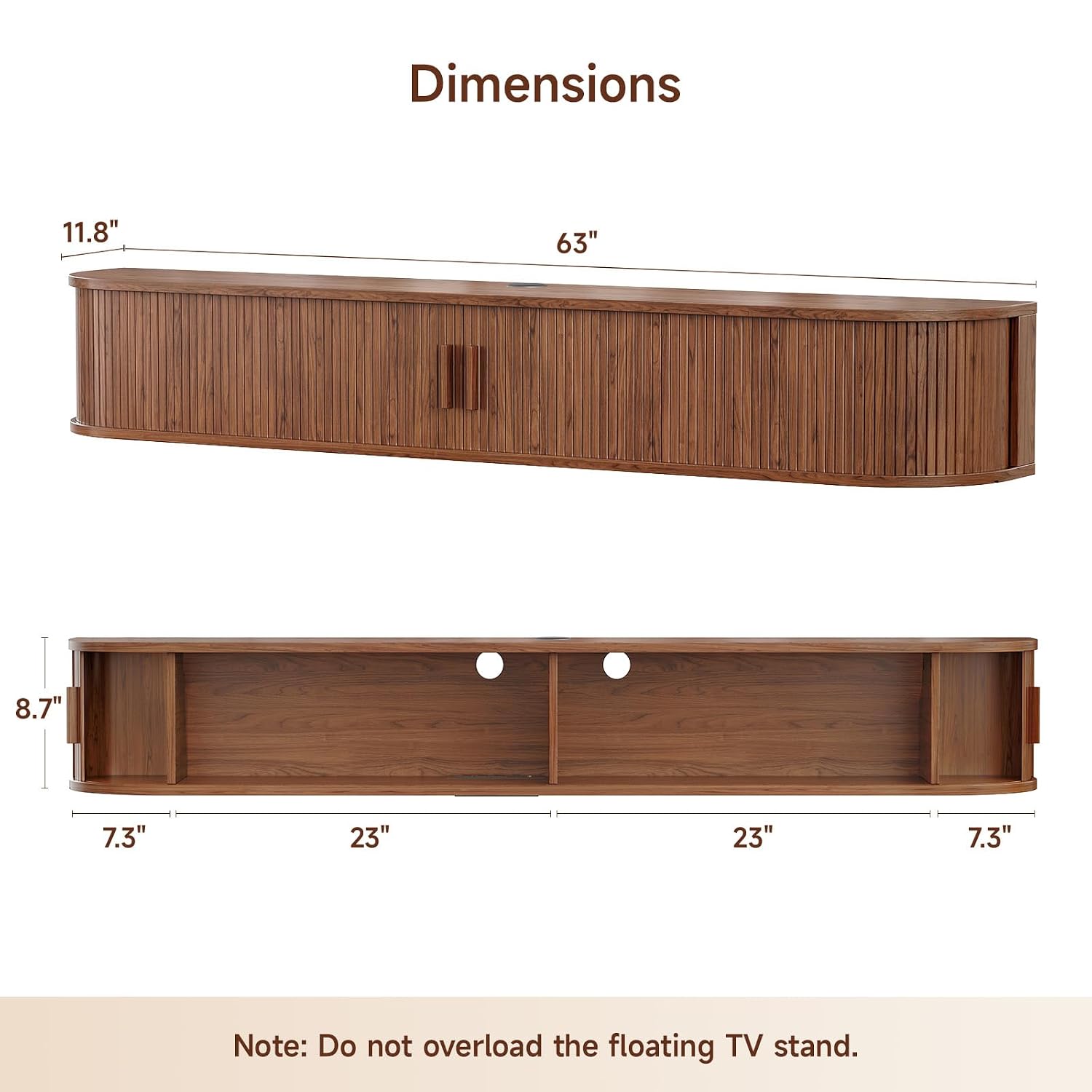 Floating TV Stand Wall