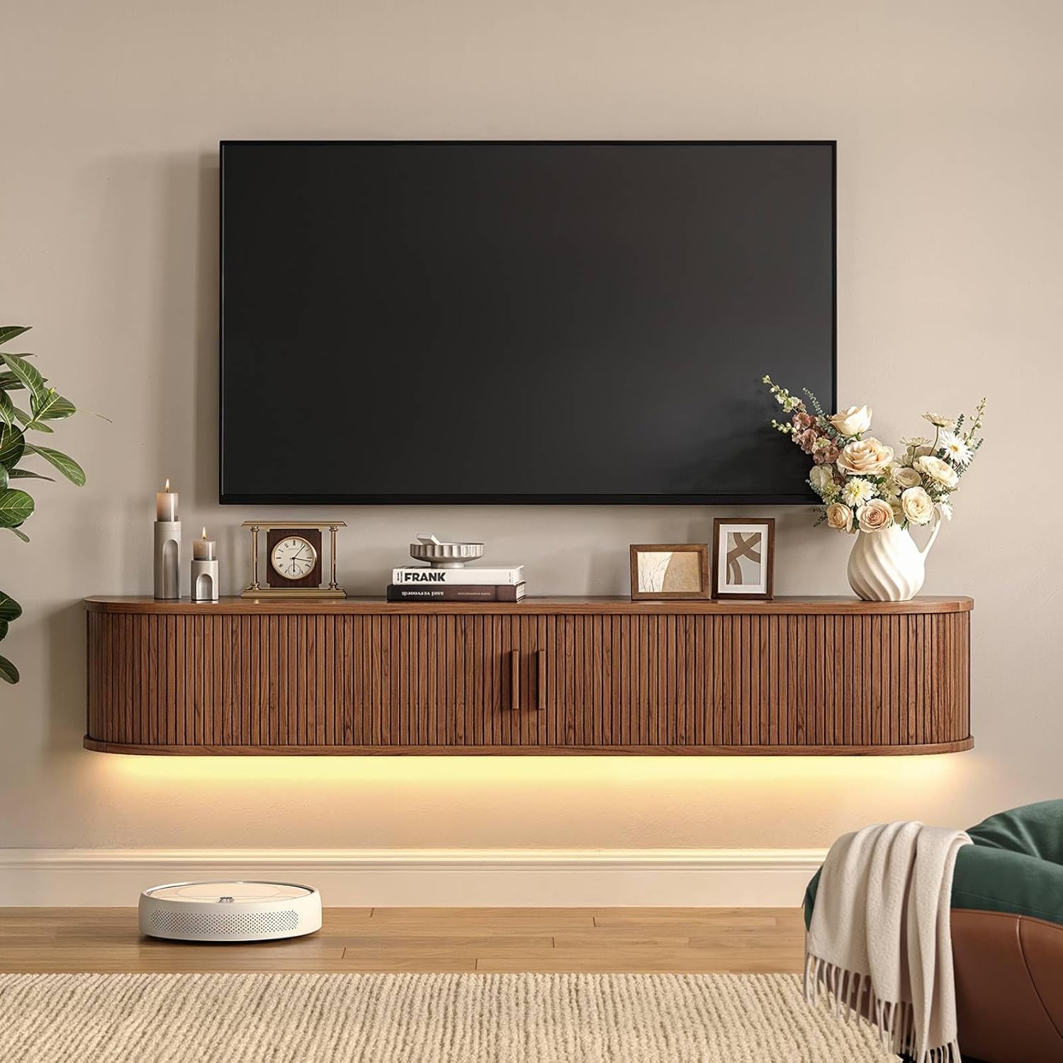 Floating TV Stand Entertainment