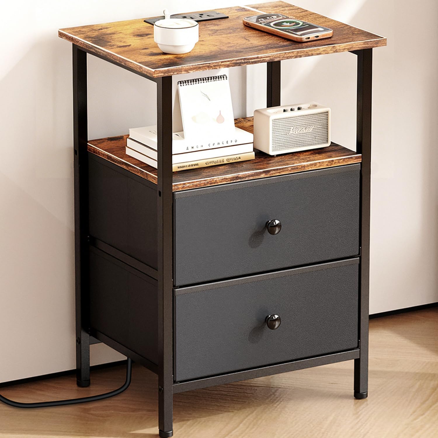 Smoproper Nightstand Bedside End