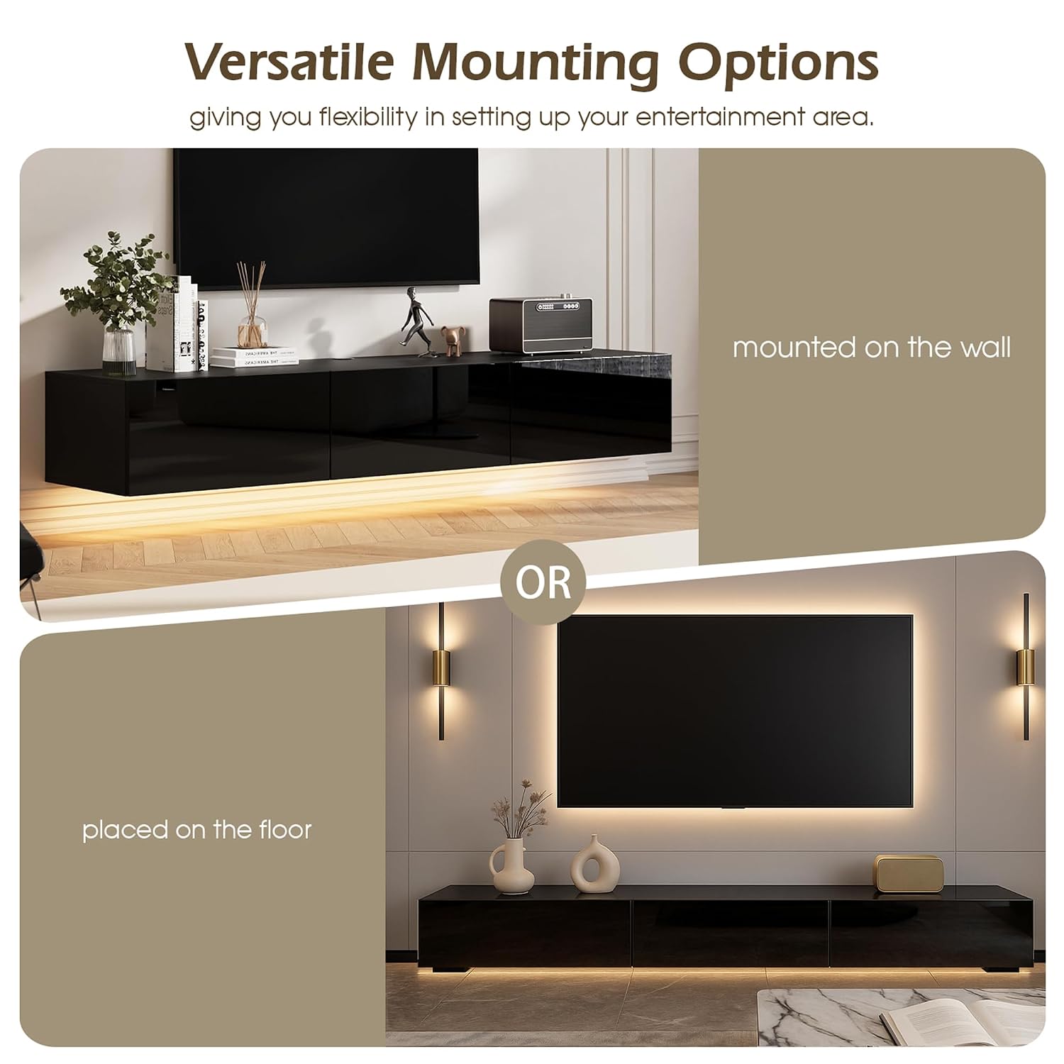 Dmaith Floating TV Stand