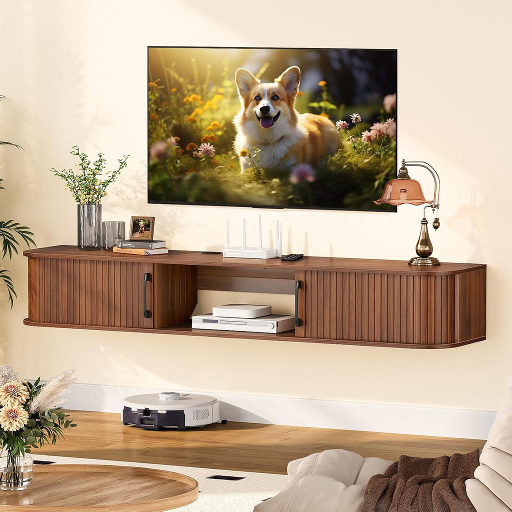 Floating TV Stand Entertainment
