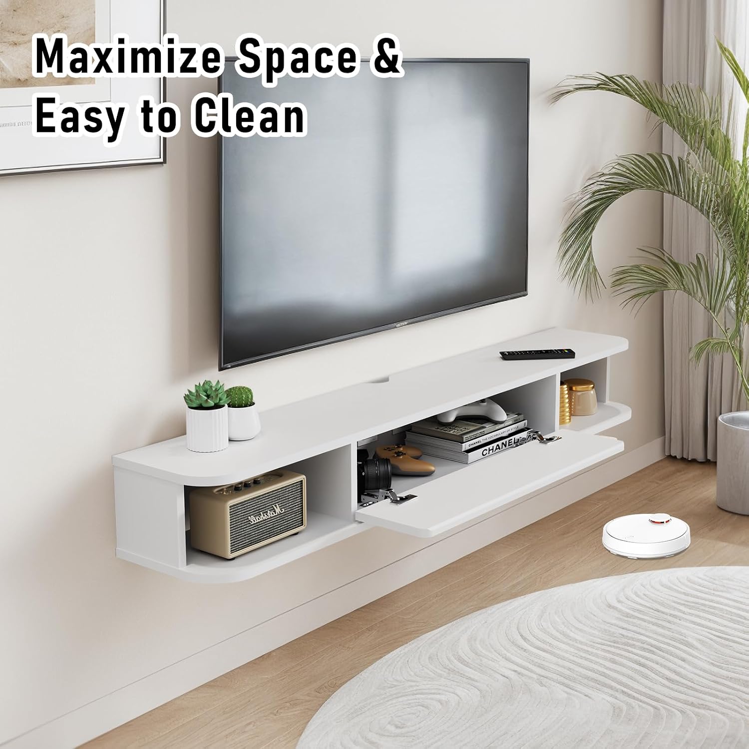 Tucktect Floating TV Wall