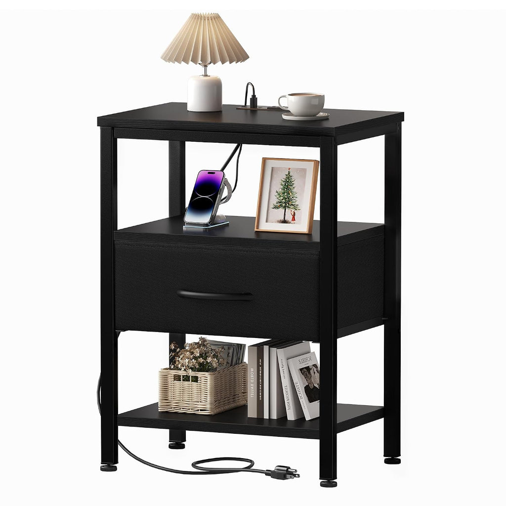 Nightstand Bedside Table Type-c