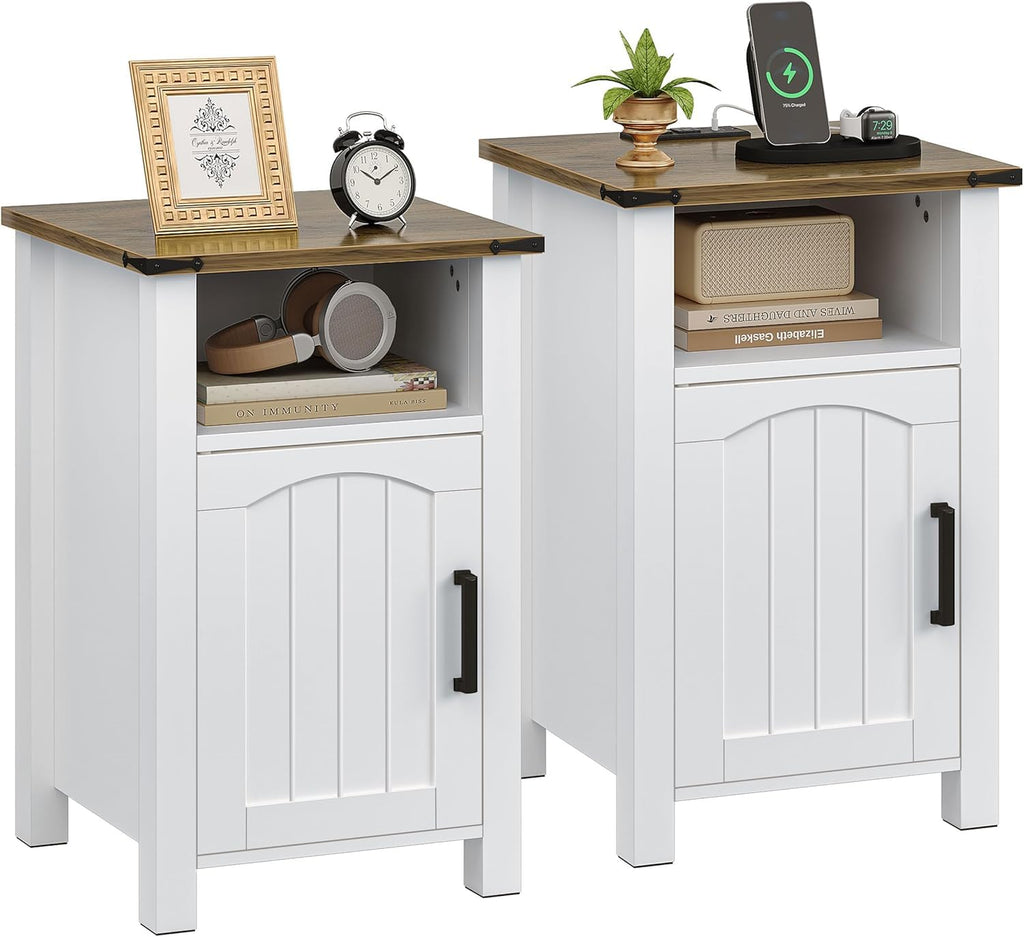 Nightstand End Table Usb/type-c