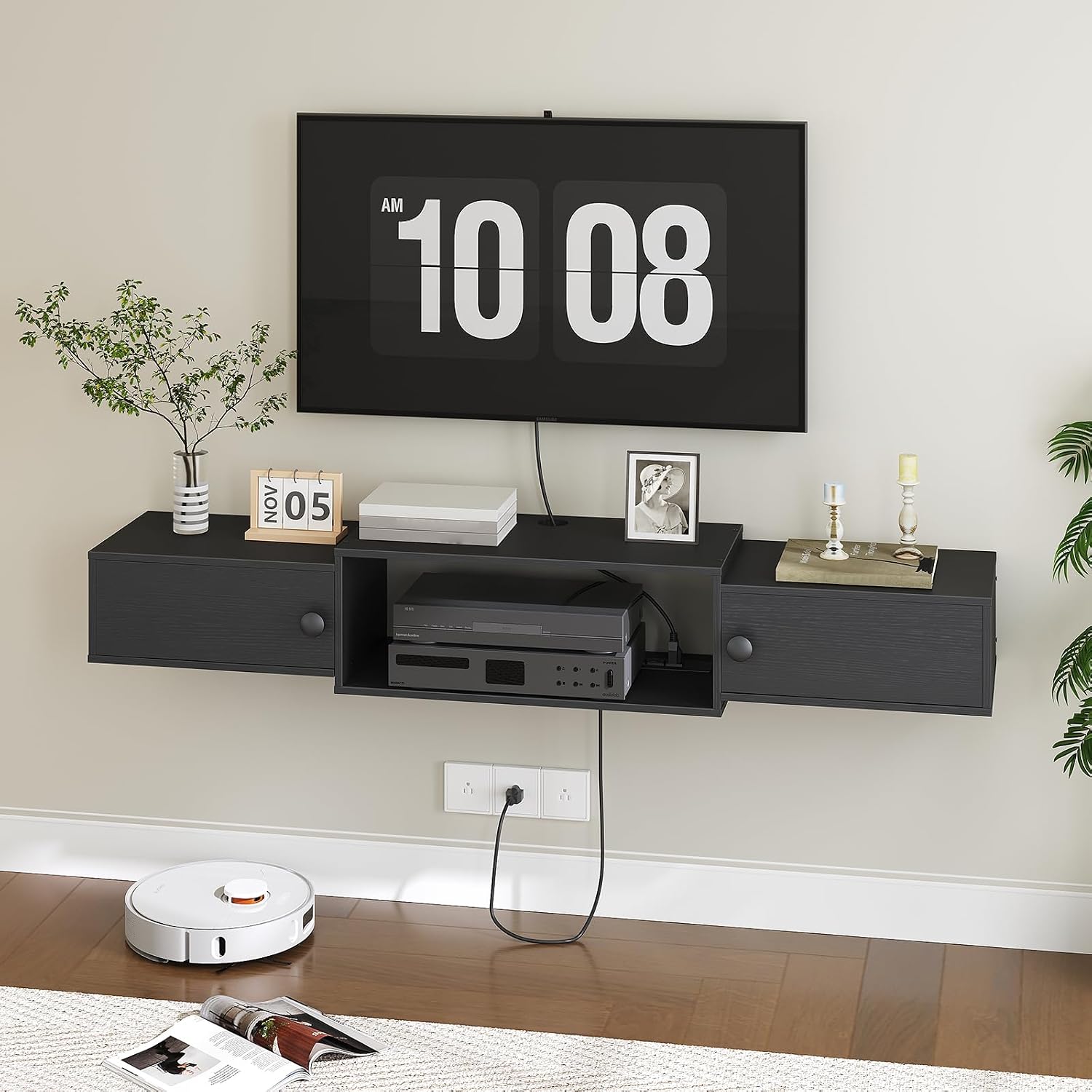 Floating TV Stand Wall