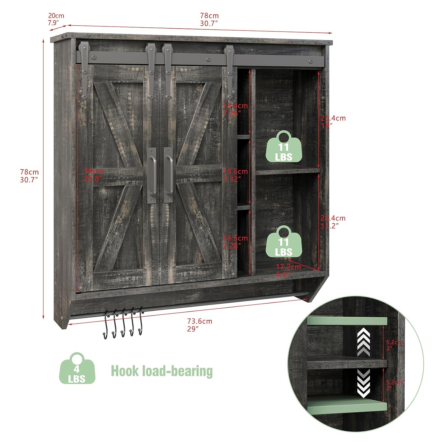 Trironsun Medicine Cabinet Sliding