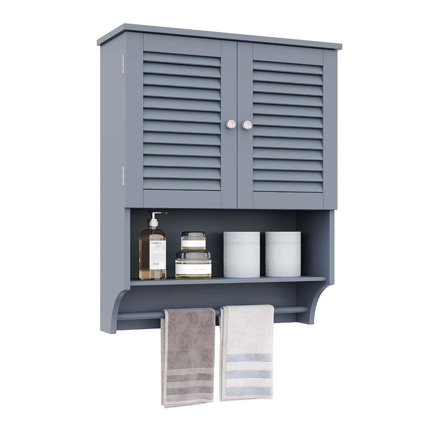 Wall Cabinet Towels Bar