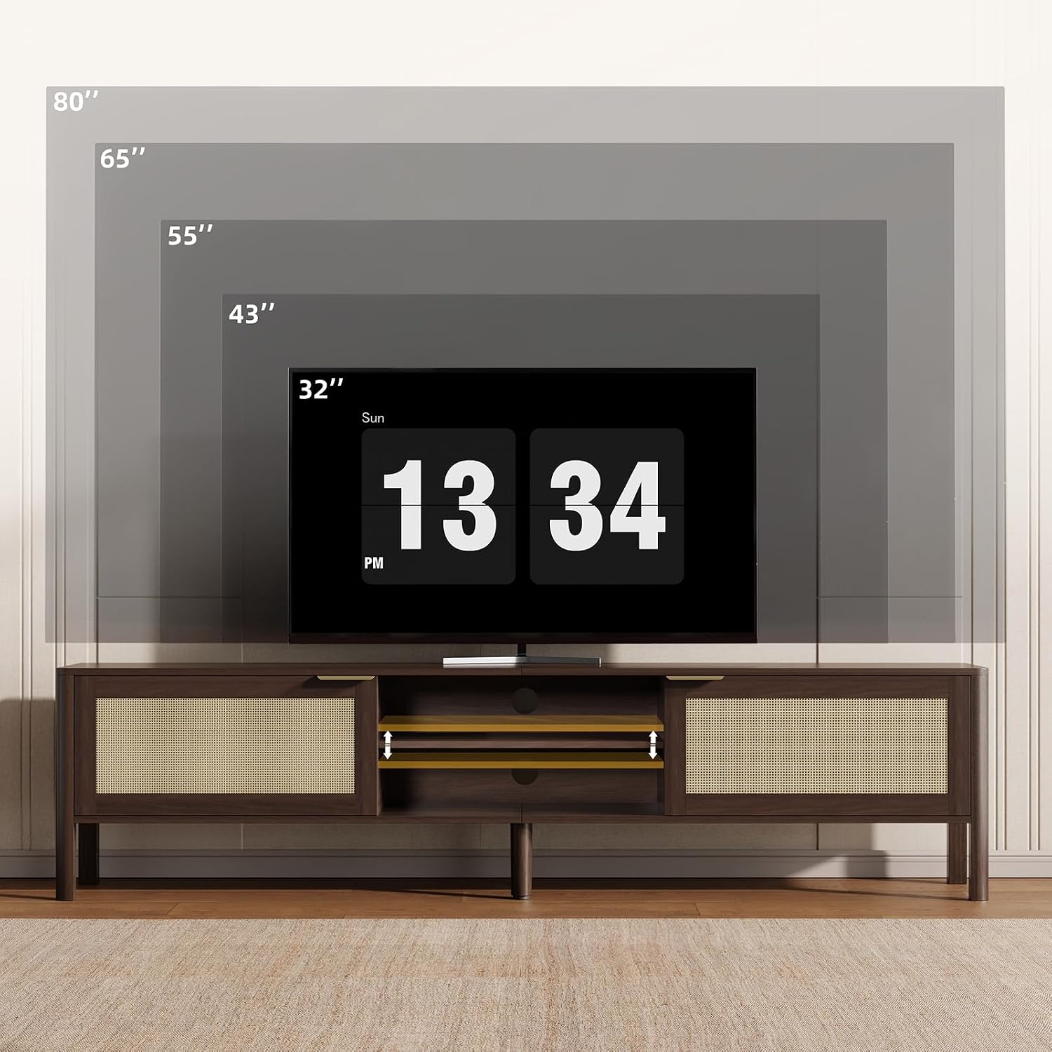 Ikalife Rattan TV Stand