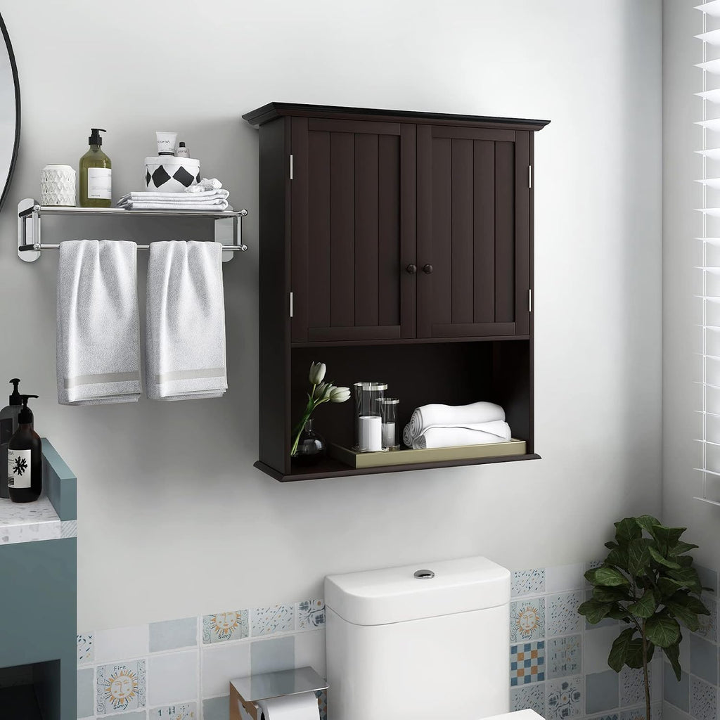 Giantex Espresso Cabinet Wall