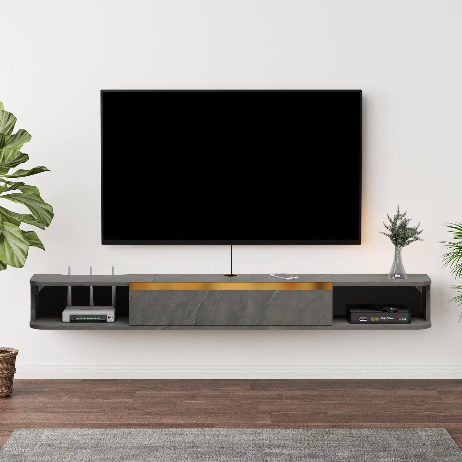 Tucktect Floating TV Stand