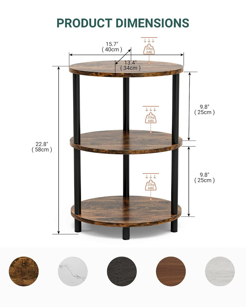 Riswer End Table Tier