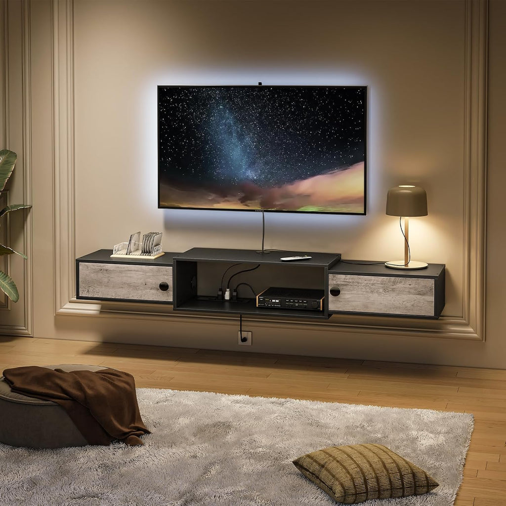 Floating TV Stand Wall