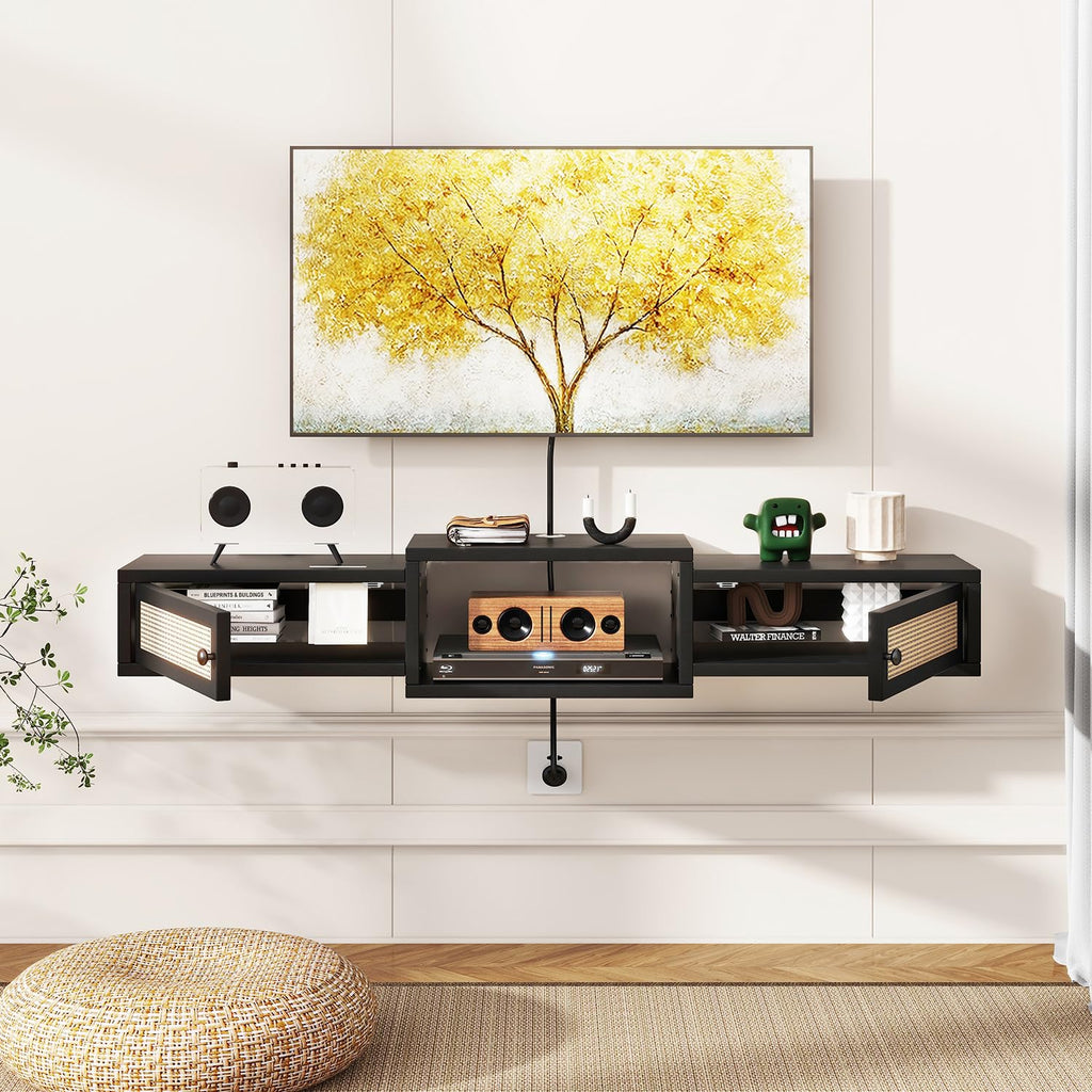 Ibuyke Rattan Floating TV