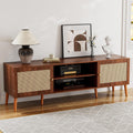 TV Stand Rattan Mid-century