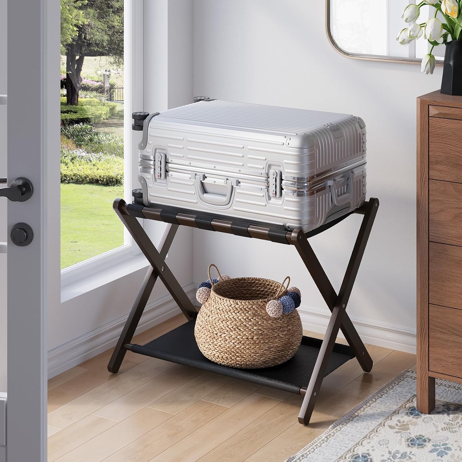 Luggage Rack Suitcase Stand