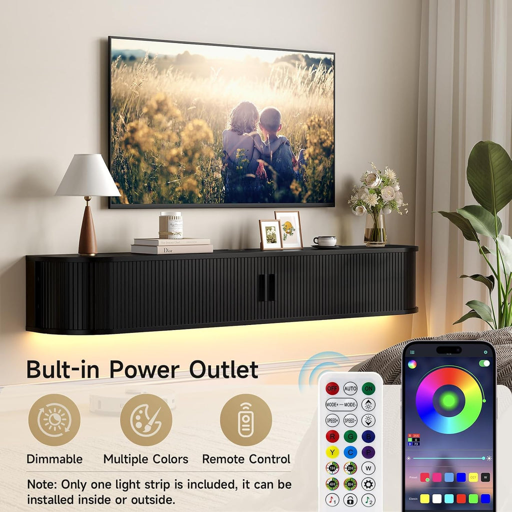 Floating TV Stand Wall
