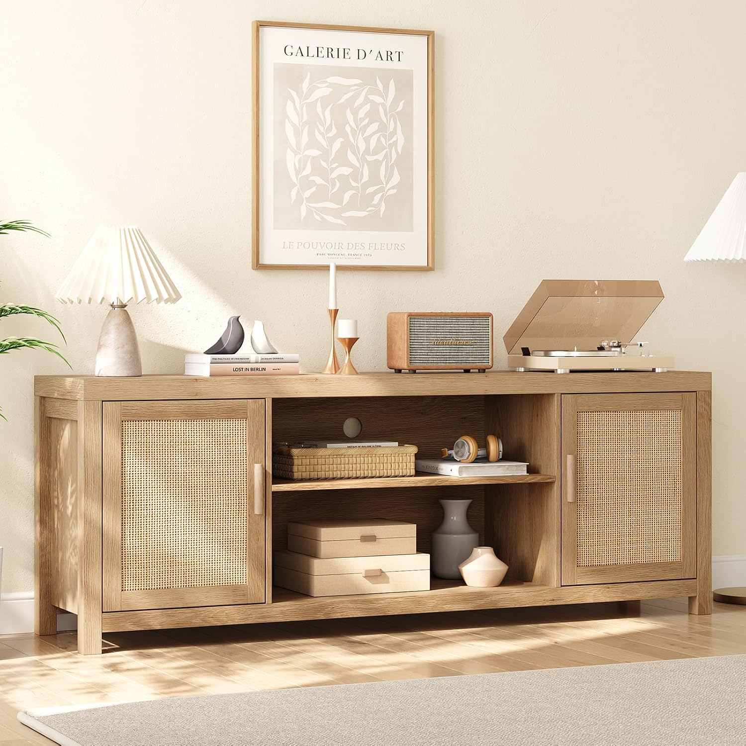 Rattan TV Stand Entertainment