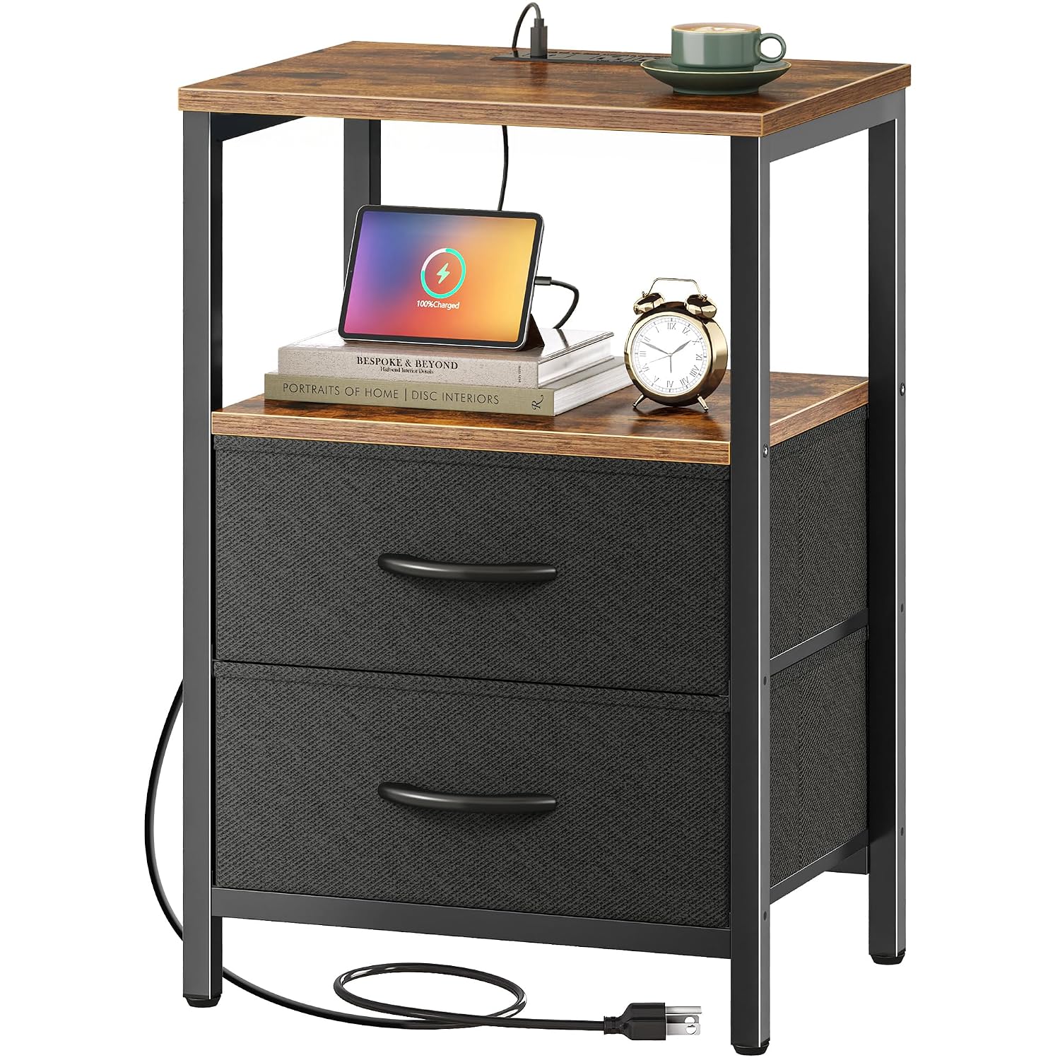 Nightstand Table End Bedside