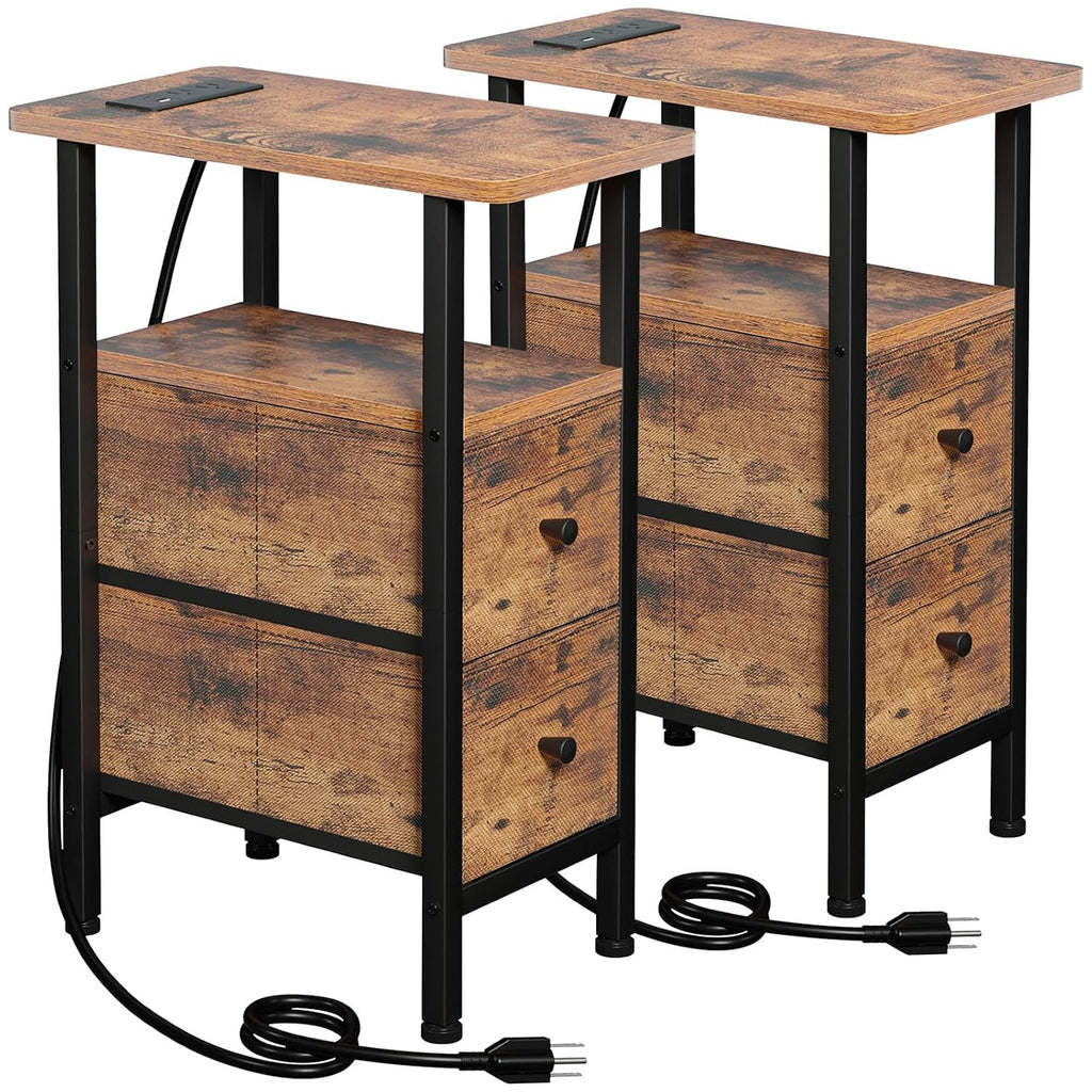 Nightstand End Tables Skinny