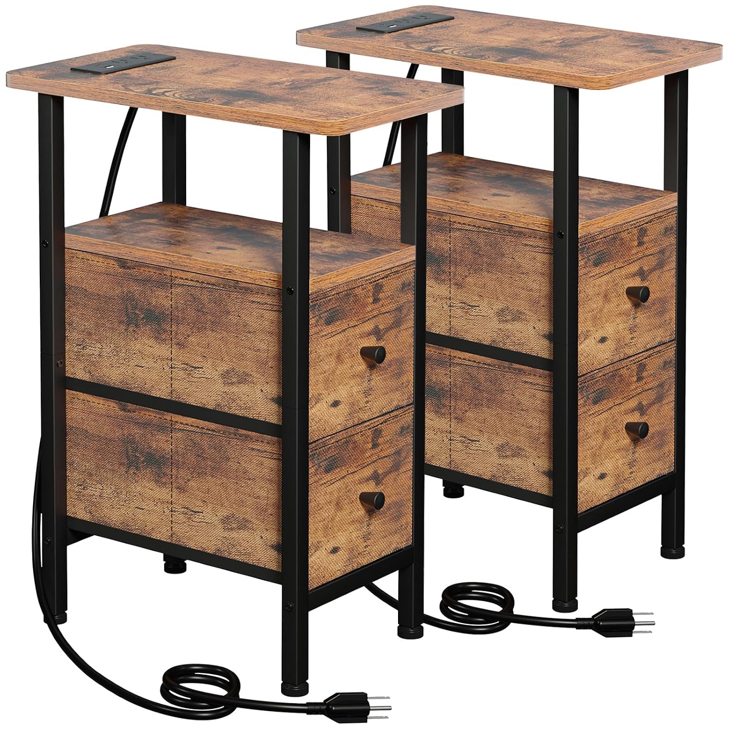 Nightstand End Tables Skinny