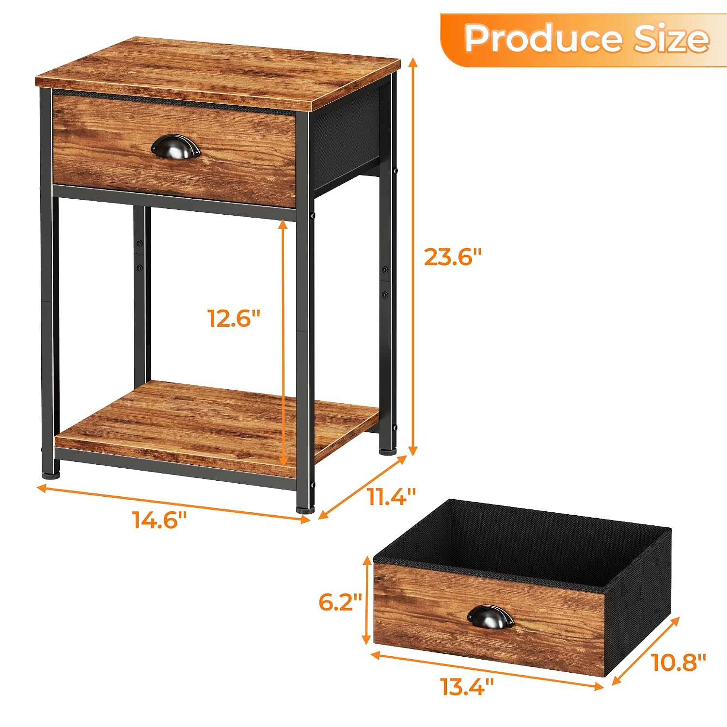 Nightstand Table Spaces Tiers