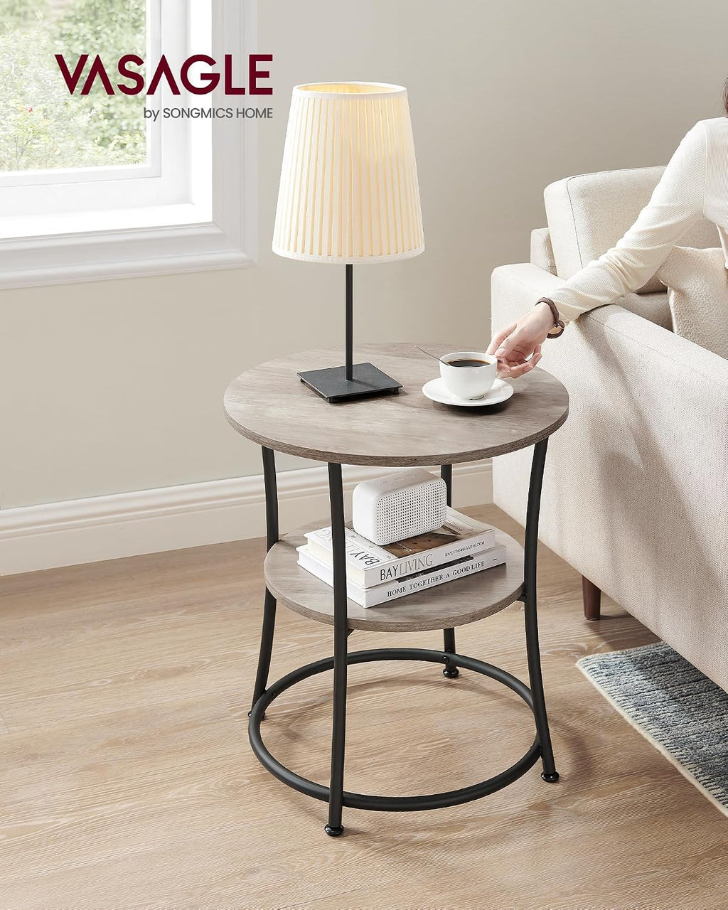 Table End Nightstand Spacious