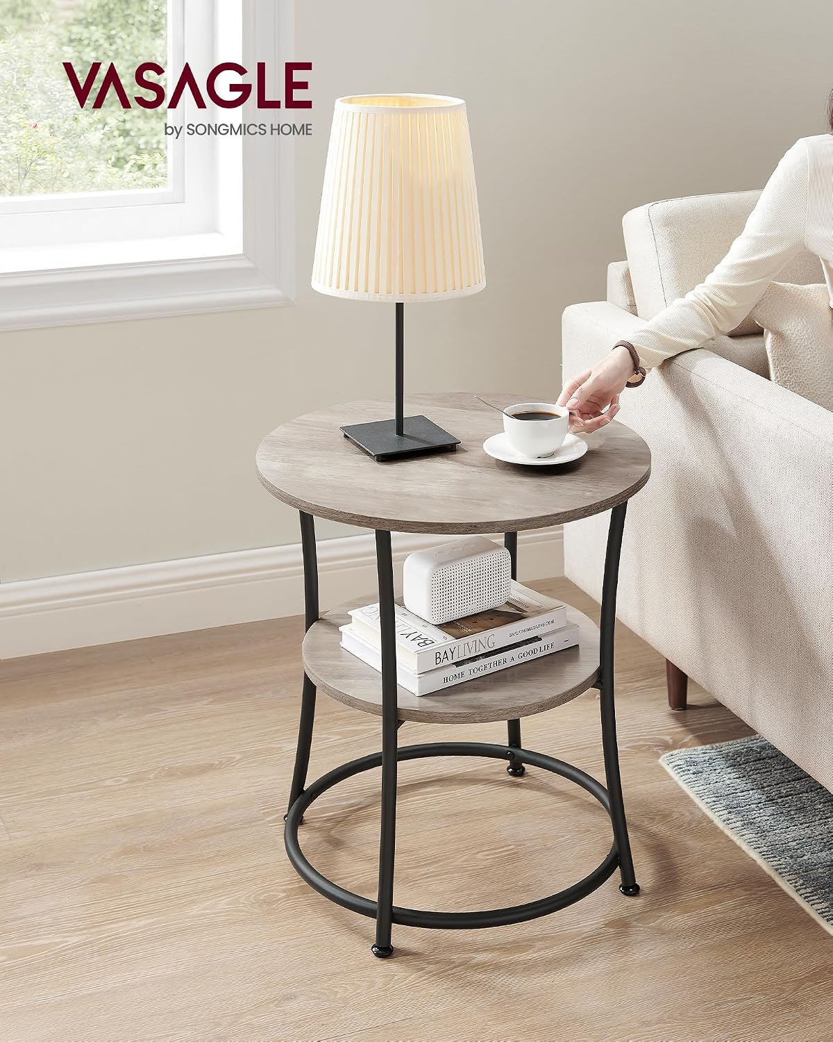 Table End Nightstand Spacious