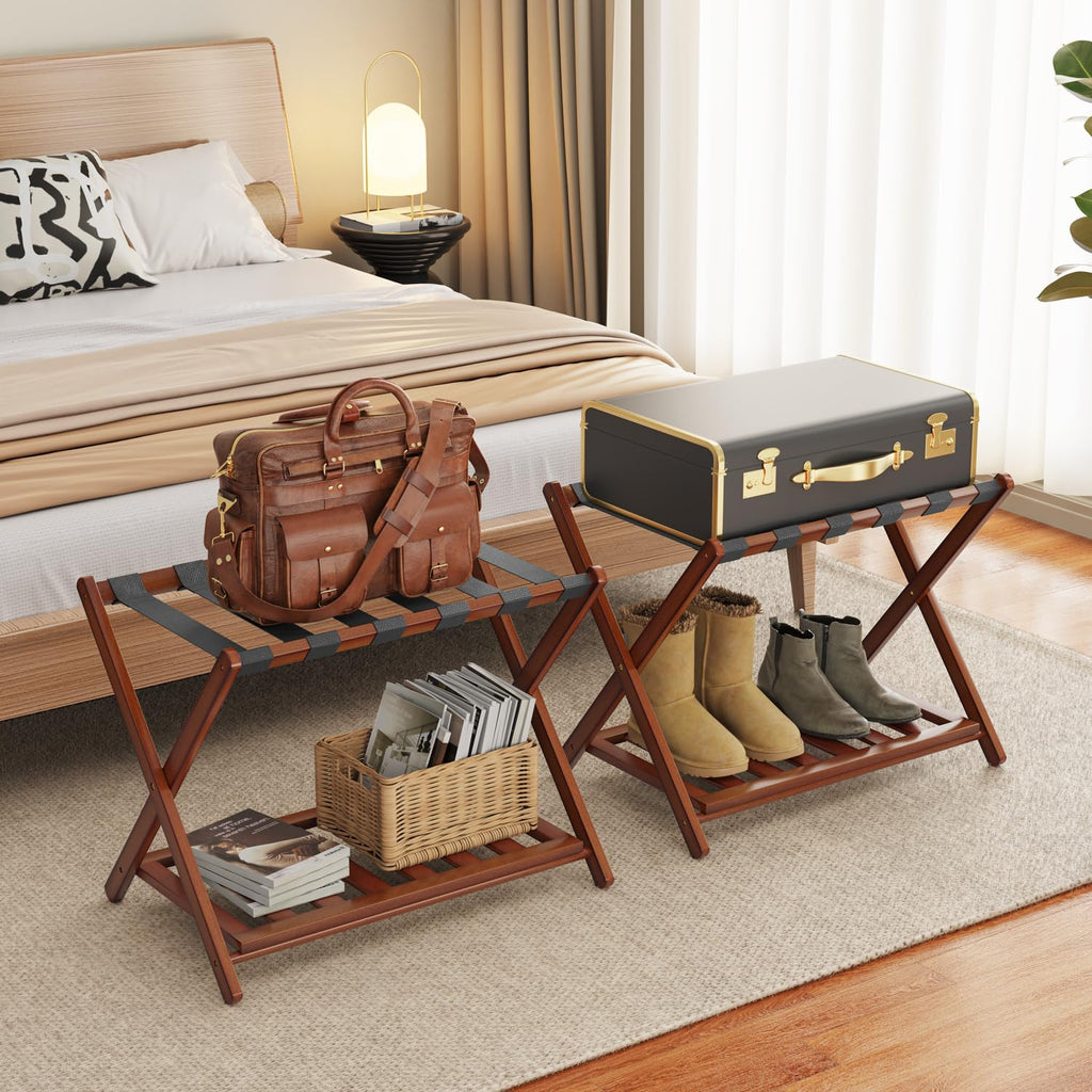 Bamboohomie Luggage Rack Suitcase
