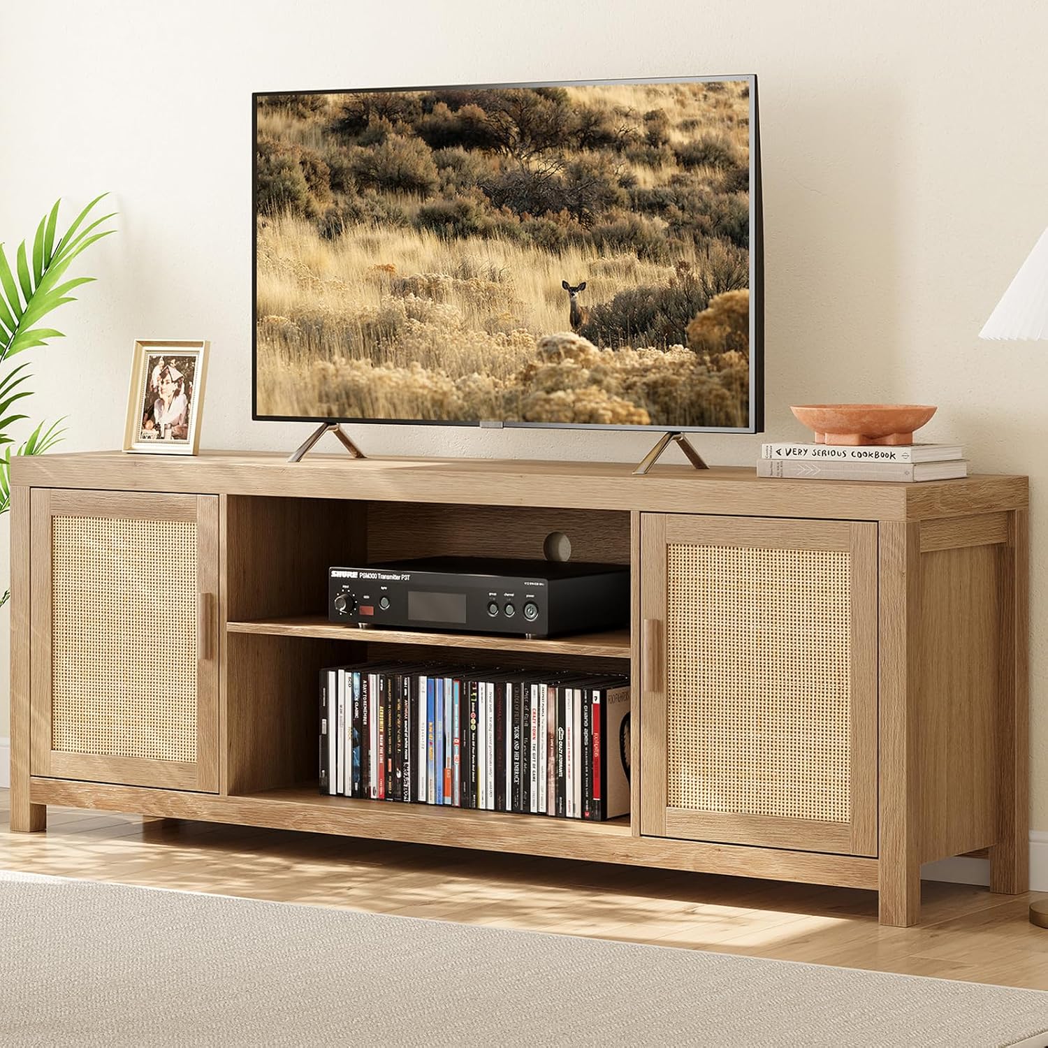 Rattan TV Stand Entertainment