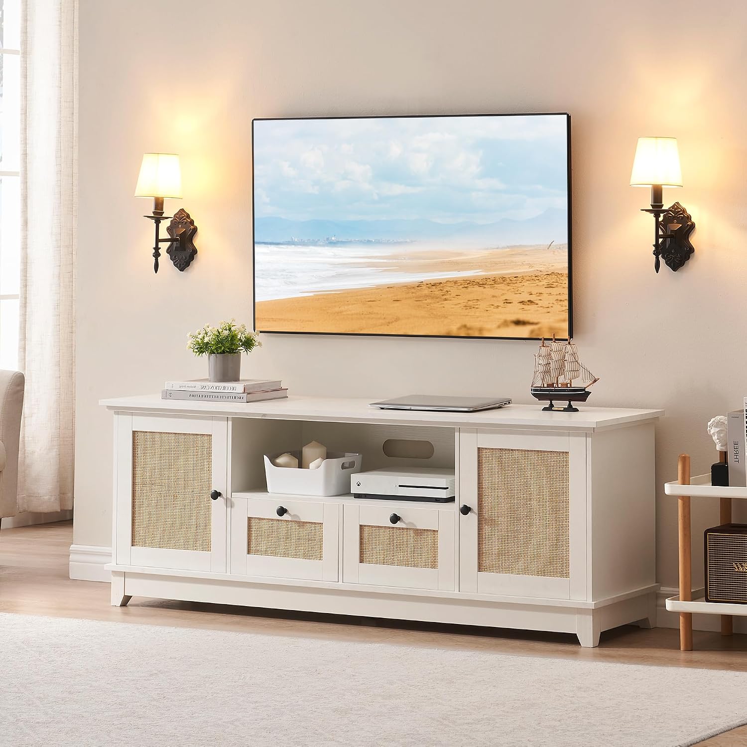 Rattan TV Stand