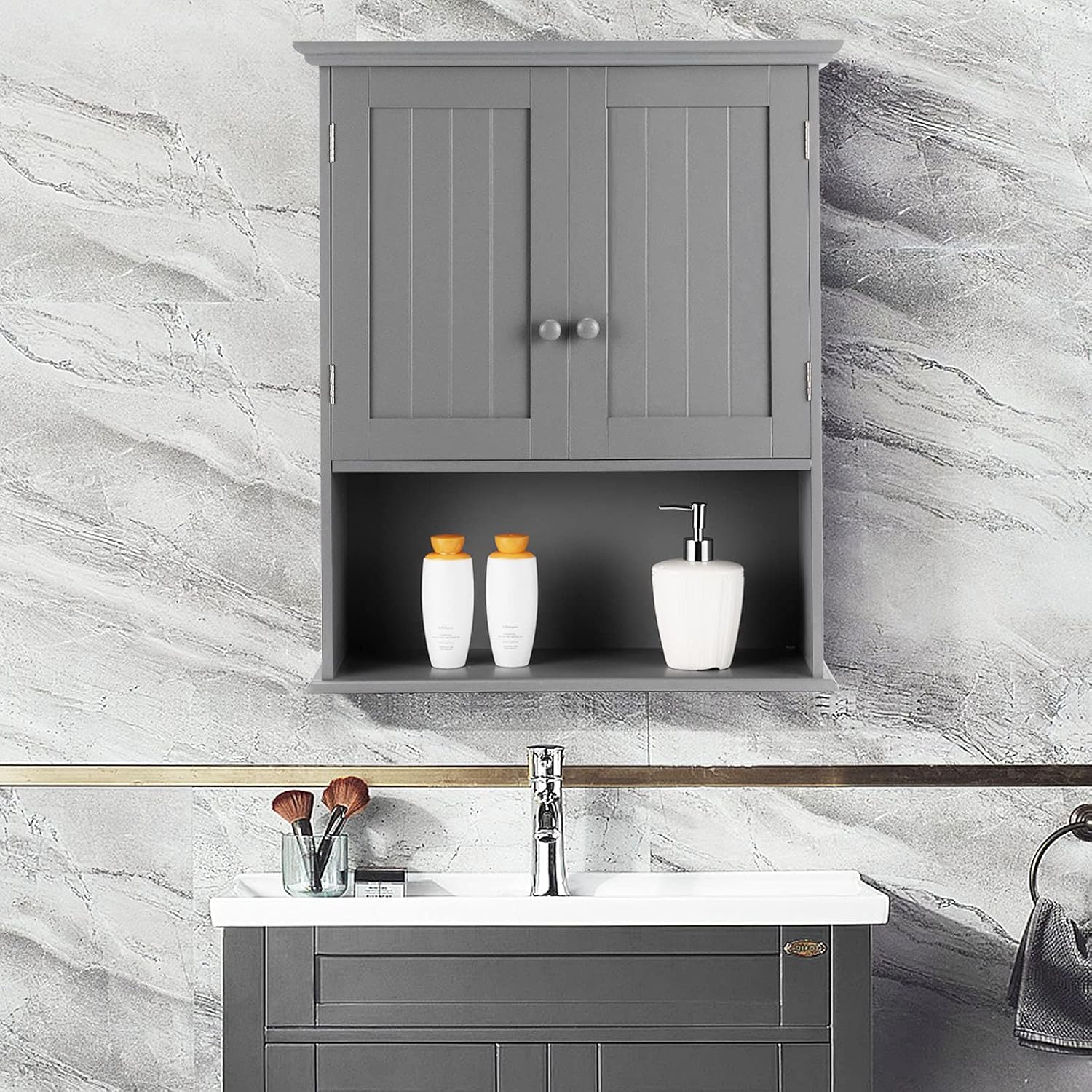 Costway Wall Mounted Cabinet