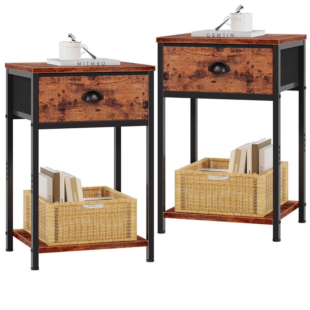 Nightstand Table Spaces Tiers