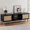 TV Stand Rattan Mid-century