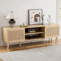TV Stand Rattan Mid-century