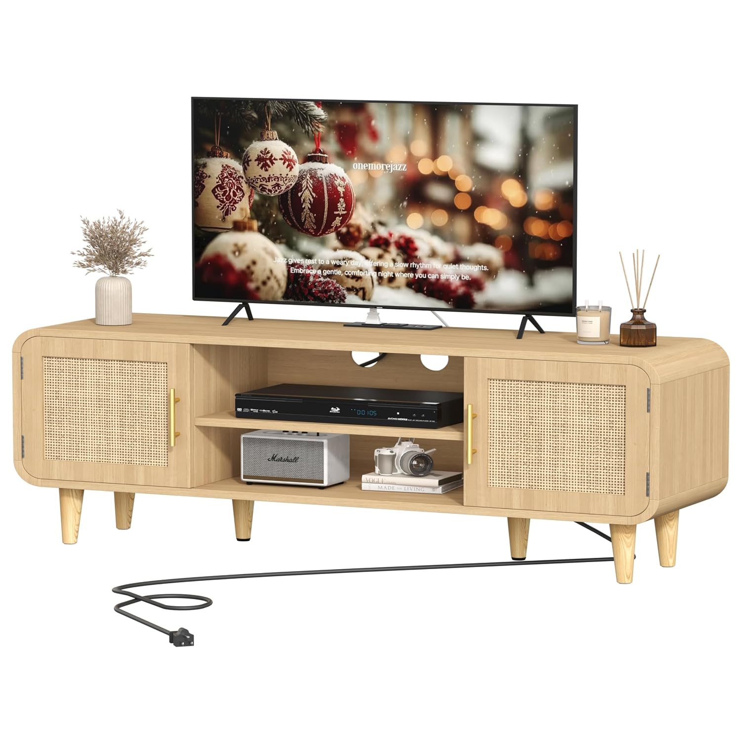 Rattan TV Stand Entertainment