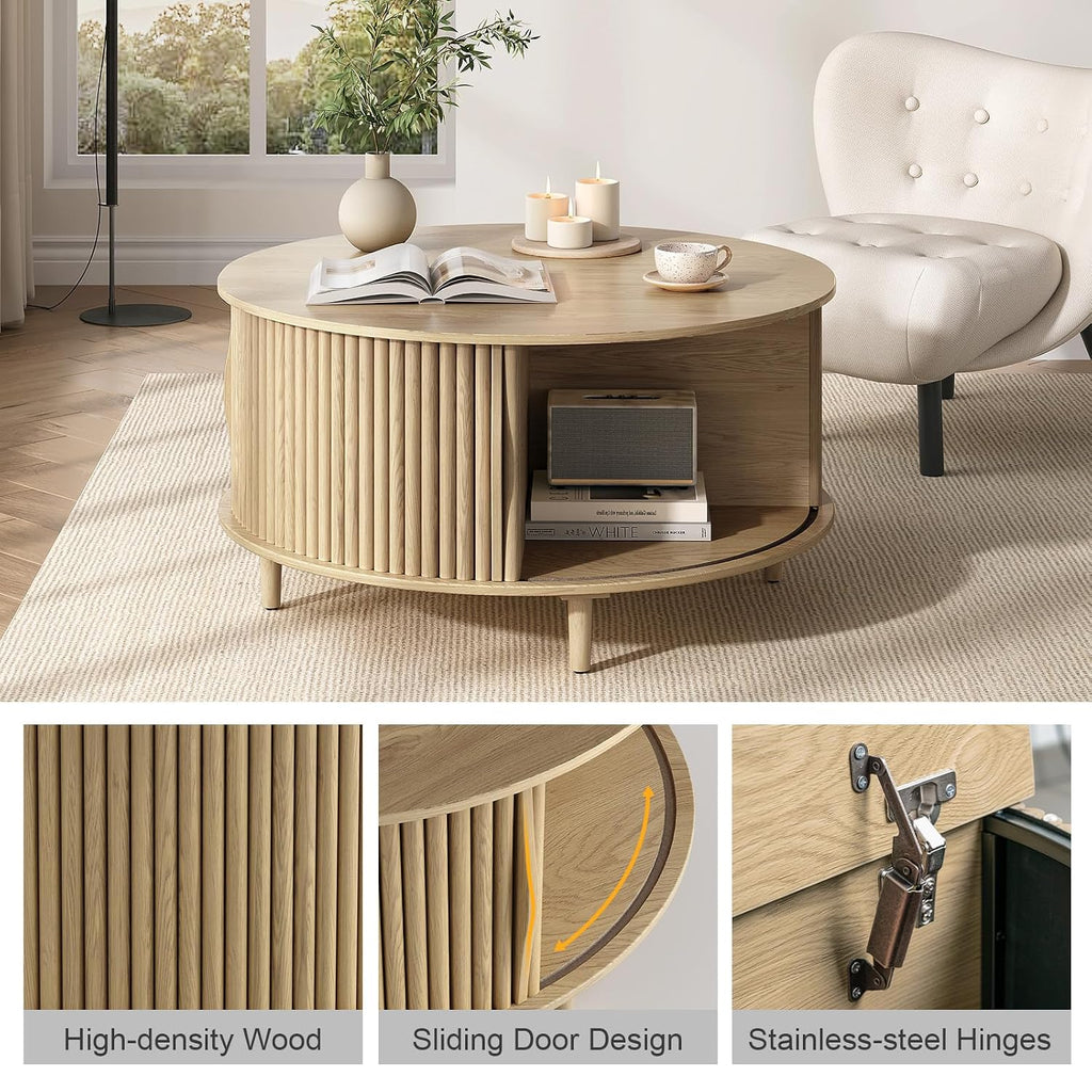 Vanvuson Coffee Table Sliding