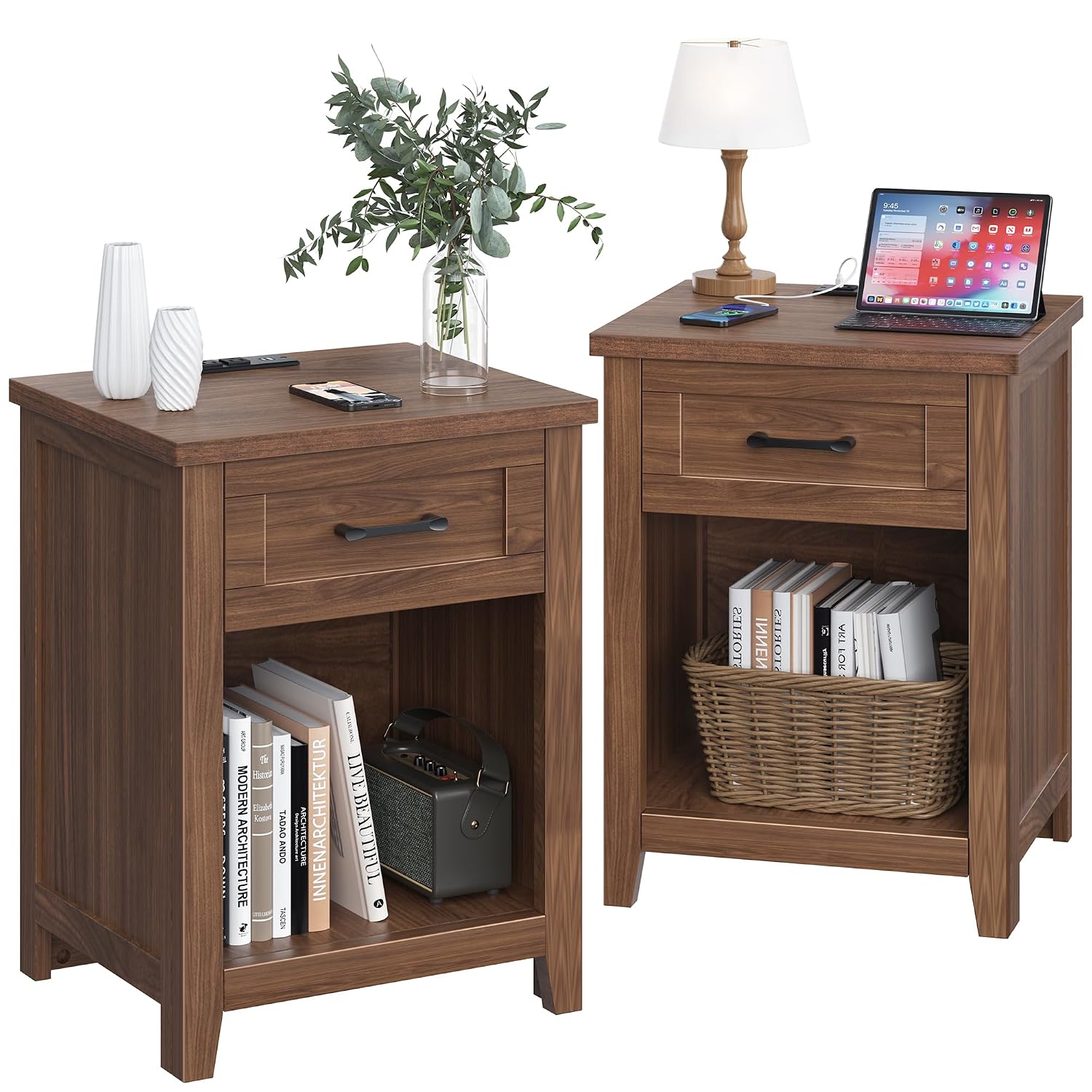 Decofy Nightstand End Tables