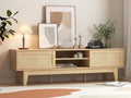 Boho TV Stand Rattan