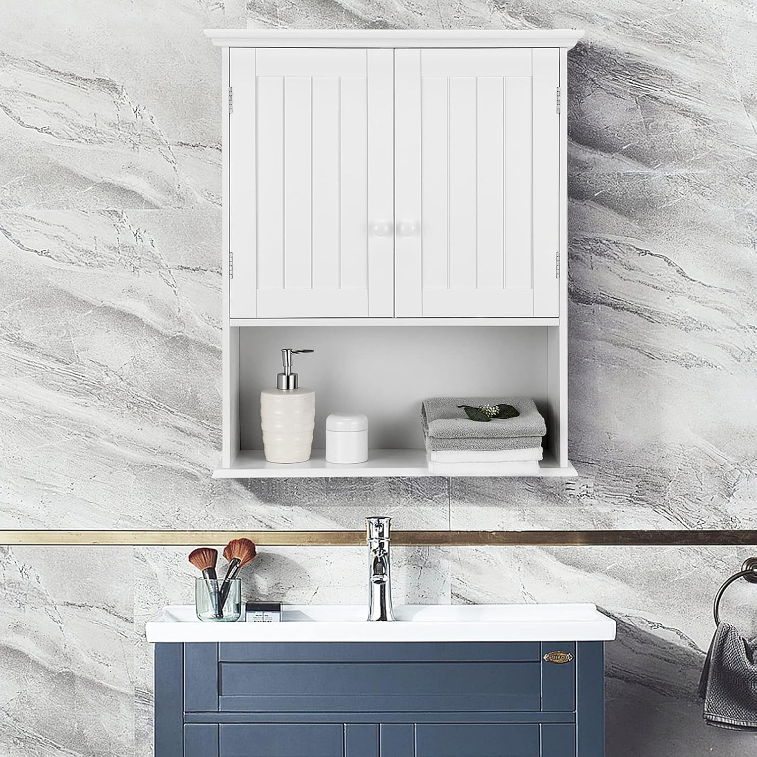 Tangkula Wall Mount Cabinet