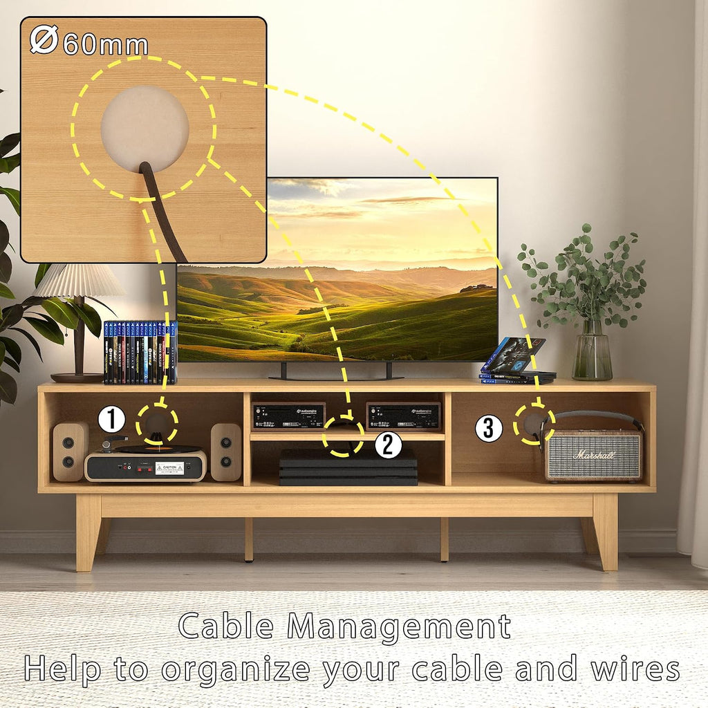 Boho TV Stand Rattan