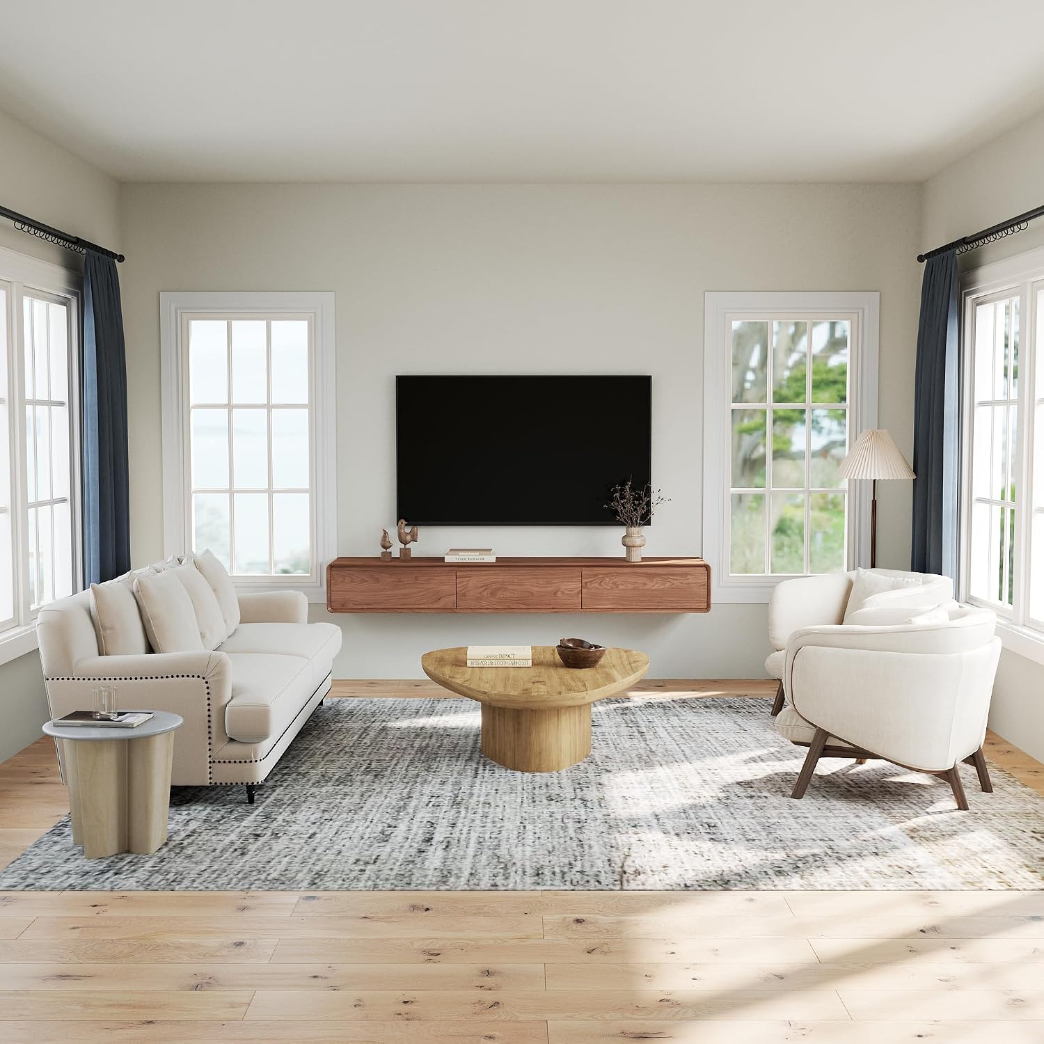 Floating TV Stand Wall