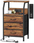 Furnulem Night Stand Bedside